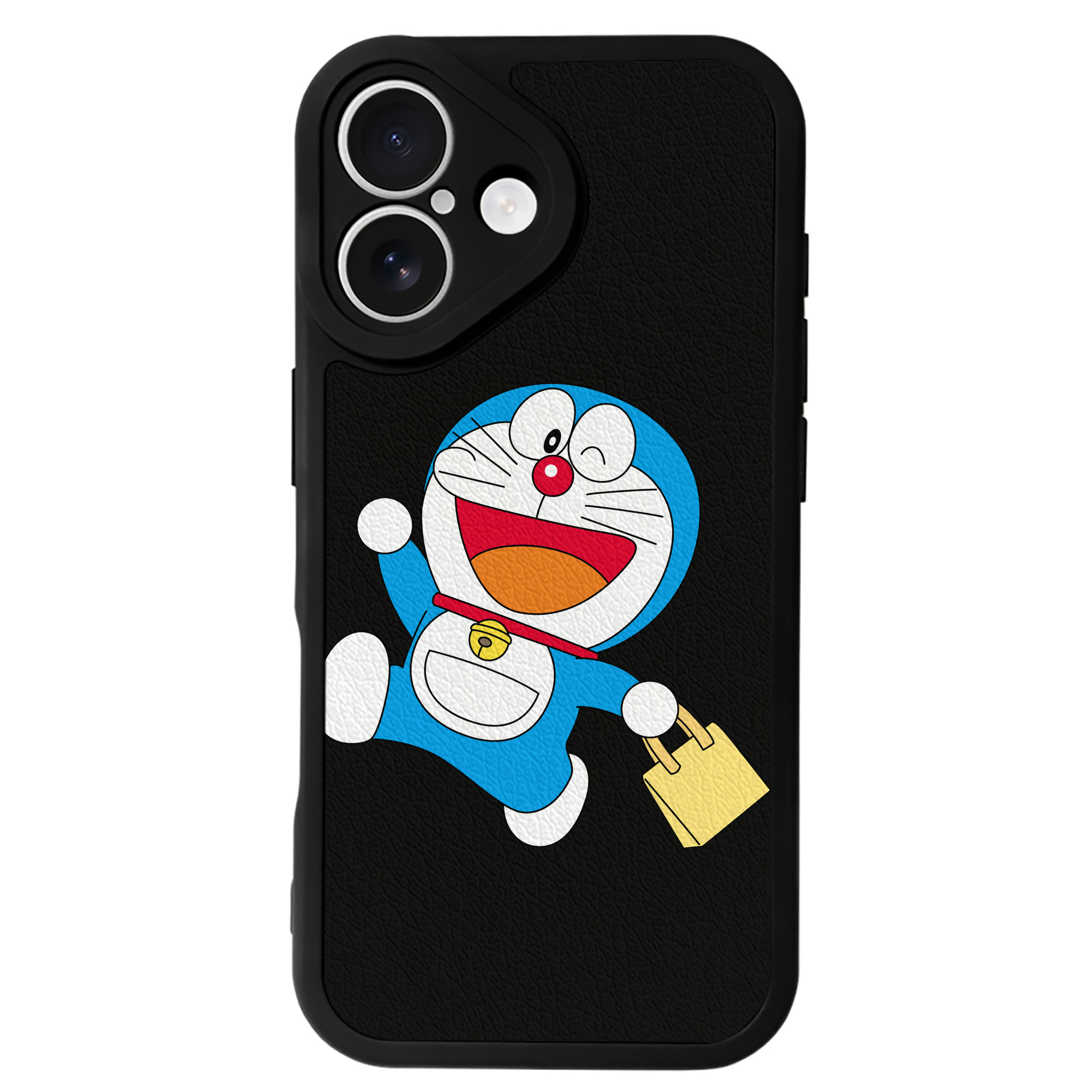（画像用） ドラえもん Doraemon 【iPhone 16シリーズ対応】シリコンスマホケース（レザー調） 材質：シリコン